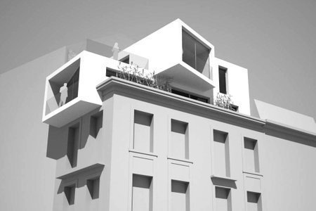 Projet de logement: rénovation d'un appartement bruxellois des années 60